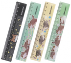 Линейка пластиковая Brauberg, 15 см, «Милые коты», ассорти Линейка пластиковая Brauberg, 15 см, «Милые коты», ассорти