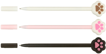 Ручка шариковая Meshu, Cute Paws, корпус ассорти, стержень синий Ручка шариковая Meshu, Cute Paws, корпус ассорти, стержень синий