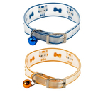 Набор ошейников для кошек «Котя», 2 шт., 30×1 см, оранжевый и синий