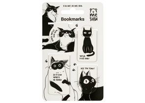 Закладки магнитные для книг Meshu, 4 шт., Meme Cat