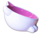 Миска керамическая для кошек Mr.Kranch «Мордочка кошки», 100 мл, розовая (на ножках)