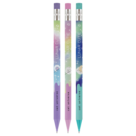 Карандаш автоматический Meshu, толщина грифеля 0,7 мм, Cat Universe, корпус ассорти Карандаш автоматический Meshu, толщина грифеля 0,7 мм, Cat Universe, корпус ассорти
