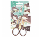 Ножницы канцелярские ErichKrause, 130 мм, «Милые котики» (ручки с прорезиненными вставками)