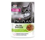 Корм влажный Purina Pro Plan (для кошек с чувствительным пищеварением), 85 г, «Ягненок в соусе»
