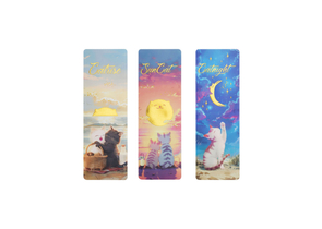 Закладки пластиковые для книг Meshu, 3 шт., 45×135 мм, Sun Cat Закладки пластиковые для книг Meshu, 3 шт., 45×135 мм, Sun Cat