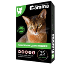 Биоошейник Gamma для кошек от внешних паразитов, 350×9×3 мм, черный