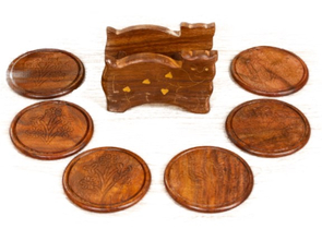 Набор деревянных подставок под горячее Sima-Land, 6 шт., 11,5×13×6,5 см, «Кошка» Набор деревянных подставок под горячее Sima-Land, 6 шт., 11,5×13×6,5 см, «Кошка»