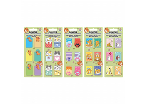 Закладки для книг магнитные Funster, 6 шт., 35×25 мм, «Зверята», ассорти