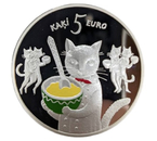 Монета «Литва» (сказка 5 котов), диаметр 3,7 см