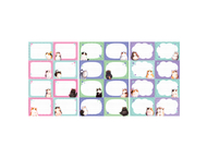 Набор наклеек бумажных Meshu для маркировки школьных принадлежностей