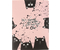 Тетрадь общая А5+, 48 л. на скобе BeSmart Hey Human «Коты», 165*220 мм, клетка, розовая