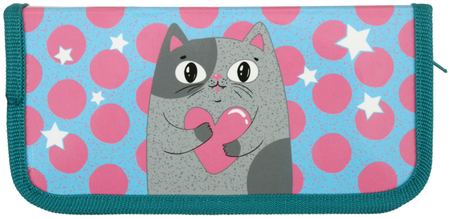 Пенал однокамерный SchoolFormat (средний), 190*90 мм, Amore Cat Пенал однокамерный SchoolFormat (средний), 190*90 мм, Amore Cat