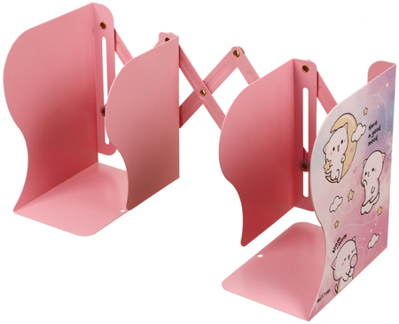 Подставка для книг металлическая Meshu, 17,5*13,5*10 см, Cute Kittens, розовая