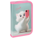 Пенал однокамерный Prof-Press, 190×115 мм, «Селфи котика»