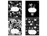 Тетрадь школьная А5, 12 л. на скобе BG Monsters
