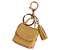 Брелок для ключей из искусственной кожи Sima-Land, 5*2,5*6 см, «Сумочка. Котик», цвет сливочный