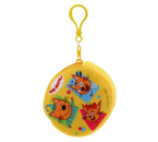 Кошелек детский для мелочи Sima-Land (плюш), 9×1 см, «Три кота», желтый