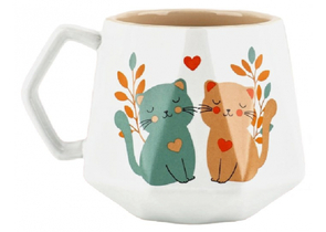 Кружка керамическая Sima-Land, 350 мл, «Котики» Кружка керамическая Sima-Land, 350 мл, «Котики»