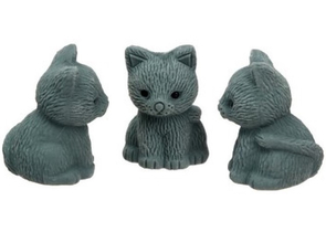 Ластик фигурный «Котик», 2×2,5×3 см, ассорти (цена за 1 шт.)