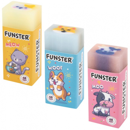 Ластик Funster Pets, 50*21*16 мм, ассорти Ластик Funster Pets, 50*21*16 мм, ассорти