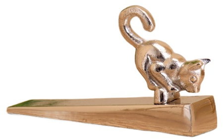 Стоппер дверной алюминиевый «Киска», 15*3,5*9 см