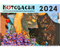 Календарь настенный трехрядный на 2024 год «Котовасия», 29,5*72 см, «Хранители Котовасии — Негро»