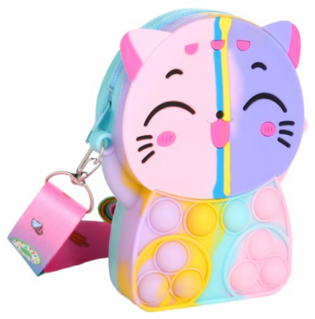 Сумка детская силиконовая Sima-Land, 8*2,5*12 см, «Кисуля» Pop It