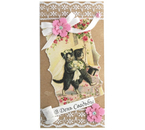 Открытка-конверт ручной работы поздравительная, 160×80 мм, «В день свадьбы»