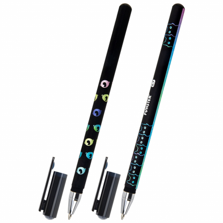 Ручка шариковая Funster, Black Cat, корпус ассорти, стержень синий