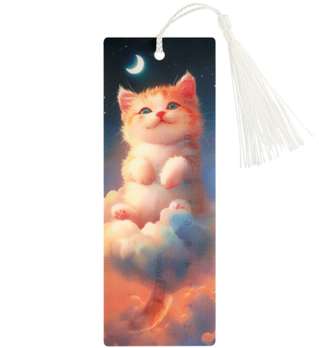 Закладка для книг ArtSpace 3D с линейкой, 150*55 мм, Cute Kitten