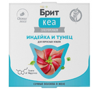 Корм влажный «Брит Кеа» (для взрослых кошек), 75 г, «Индейка и тунец в желе»