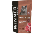 Корм влажный «Мираторг» Winner Extra Meat (для взрослых кошек с чувствительным пищеварением)