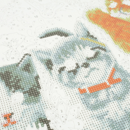 Набор для творчества «Алмазная мозаика» Darvish, 30*40 см, «Котята» + раскраска