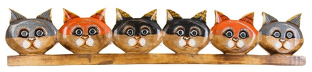 Панно деревянное «Котята», 100*1,5*17 см