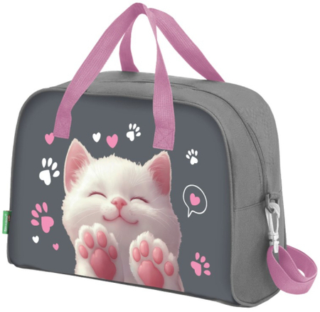 Шопер (сумка) Brauberg Kids для дополнительных занятий, 350*250*150 мм, «Кот-мурлыка» Шопер (сумка) Brauberg Kids для дополнительных занятий, 350*250*150 мм, «Кот-мурлыка»
