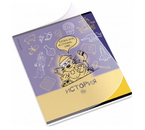 Тетрадь предметная А5, 48 л. на скобе «Котоформулы», 170×203 мм, клетка, «История»