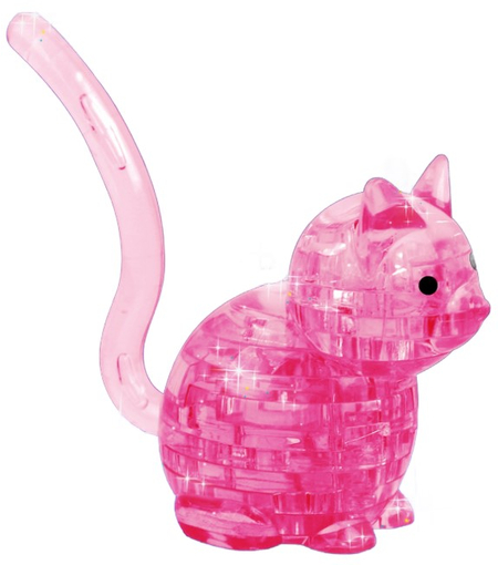 Пазл 3D детский кристаллический Sima-Land, 8*3*6 см, 21 элемент, «Кот», ассорти