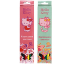 Карандаши цветные Hello Kitty, 6 цветов, длина 175 мм, ассорти