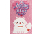 Карточка почтовая «Дарите счастье», 10*15 см, «Люблю тебя. Кот», розовая