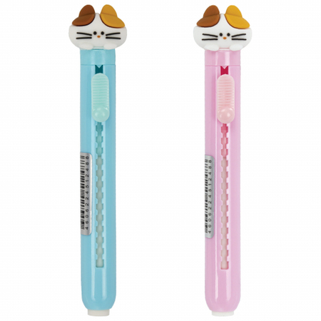 Ластик выдвижной Funster, 125*12*12 мм, «Котенок», ассорти