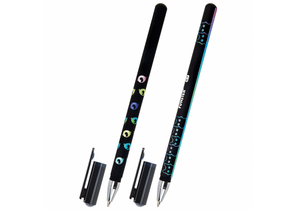 Ручка шариковая Funster, Black Cat, корпус ассорти, стержень синий