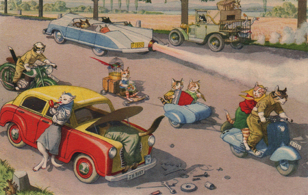 , «Ремонт машины на дороге» , «Ремонт машины на дороге»