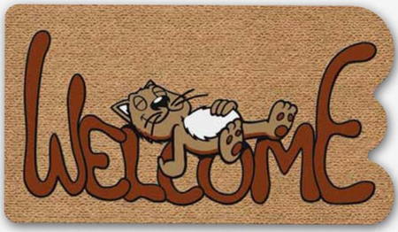 Коврик придверный полипропиленовый Sima-Land, 40*70 см, «Спящий кот» Коврик придверный полипропиленовый Sima-Land, 40*70 см, «Спящий кот»