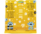 Подставка для книг металлическая фигурная Brauberg Kids, 150*150 мм, «Лапки»