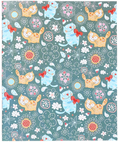 Тетрадь общая А5, 48 л. на скобе «Мультяшные коты», 165*205 мм, клетка Тетрадь общая А5, 48 л. на скобе «Мультяшные коты», 165*205 мм, клетка