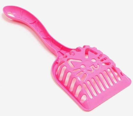 Совок фигурный с эргономичной ручкой «Кот», 28*10 см, розовый Совок фигурный с эргономичной ручкой «Кот», 28*10 см, розовый