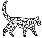 Сувенирный конструктор полигональный Ewa, 770×710×7 мм, 260 элементов, «Кот»