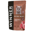 Корм влажный «Мираторг» Winner Extra Meat (для котят от 1 до 12 месяцев), 80 г, телятина в желе