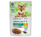 Корм влажный Perfect Fit Immunity (для иммунитета), 75 г, индейка в желе Корм влажный Perfect Fit Immunity (для иммунитета), 75 г, индейка в желе