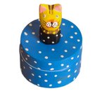 Шкатулка деревянная Sima-Land, 5×5×8 см, «Котик», синяя Шкатулка деревянная Sima-Land, 5×5×8 см, «Котик», синяя